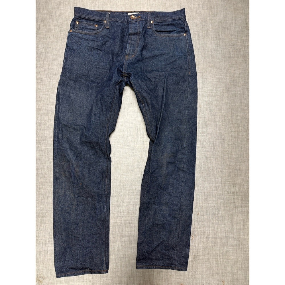 Unbranded Brand Jeans Mens 36 X 31 Selvedge Denim Tapered Fit UB201